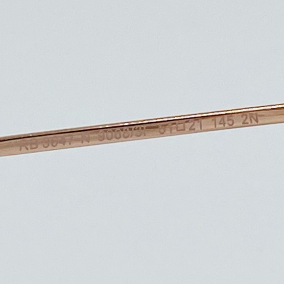 Ray-Ban Unisex Round Sunglasses RB3647 51-22-145 Copper Blue Gradient Lens - Picture 9 of 9